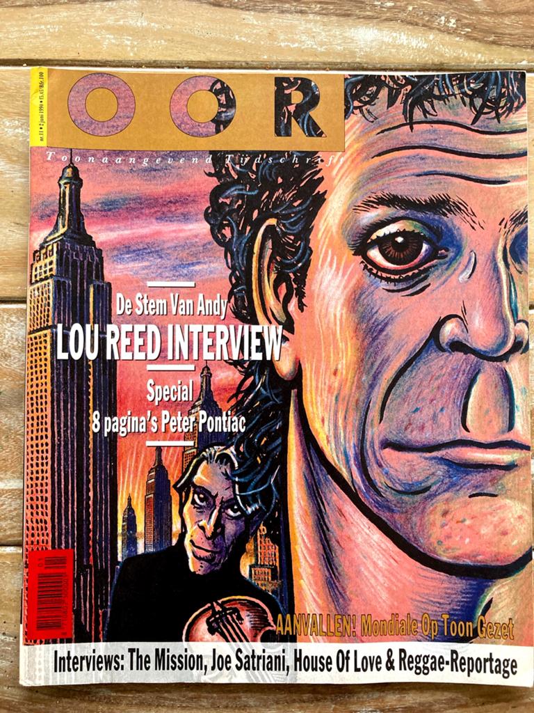 OOR Magazine 1990 LOU REED Mission JOE SATRIANI Death Angel, Ophalen of Verzenden, Muziek, Film of Tv