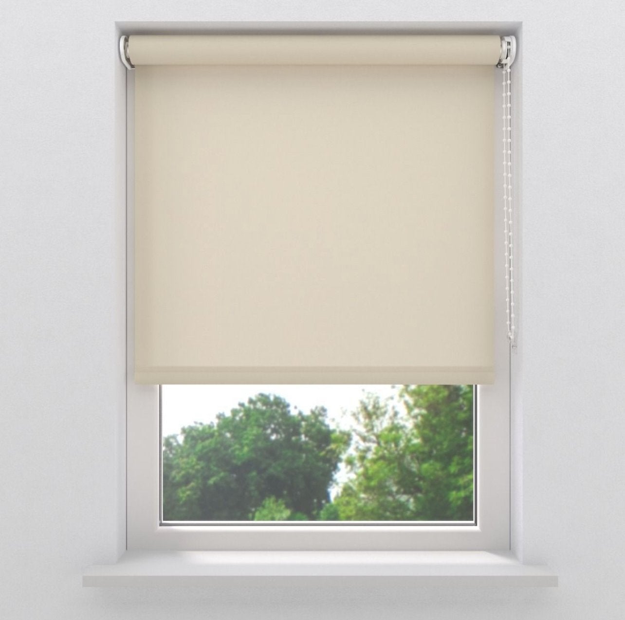 Rolgordijn Lichtdoorlatend Crème 180x190 cm, Ophalen, 150 tot 200 cm, Nieuw, Crème