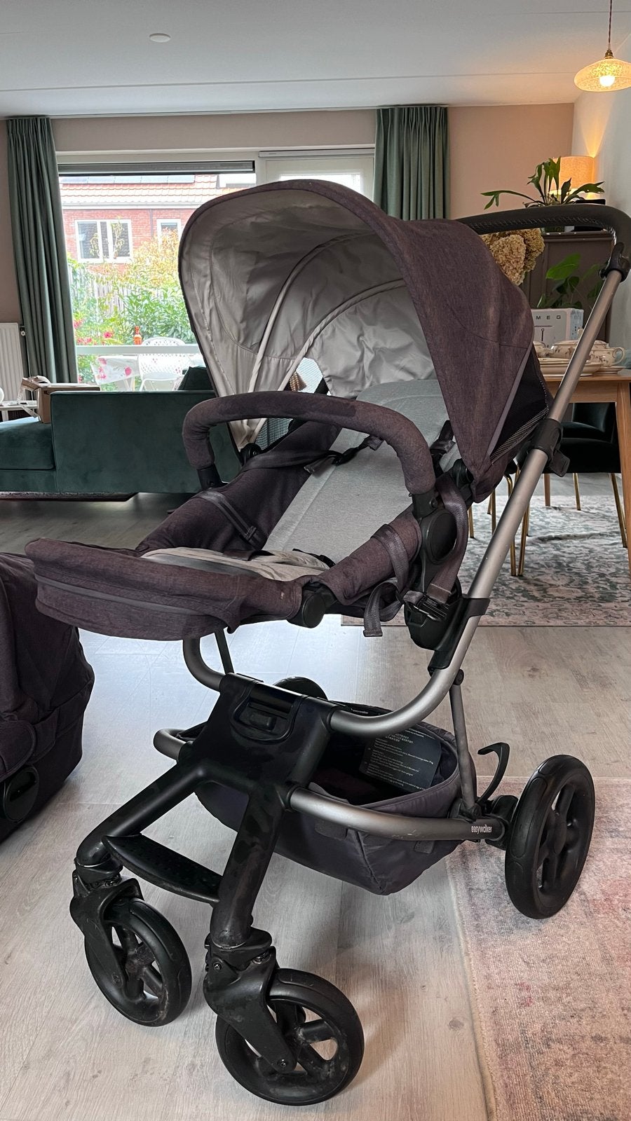 Easywalker Harvey kinderwagen met reiswieg en voetenzak, Gebruikt, Combiwagen, Met reiswieg, Ophalen