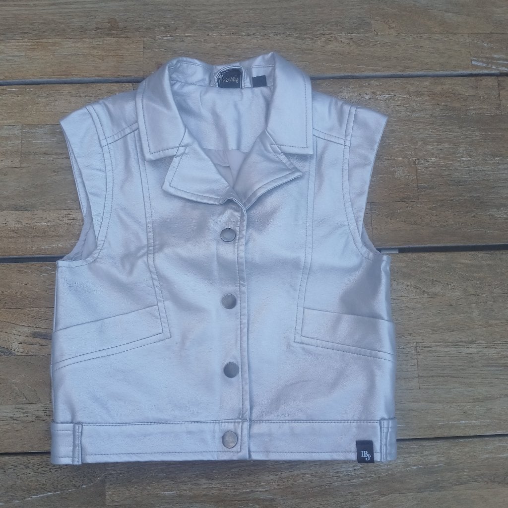 Zilveren gilet maat 116, Kinderen en Baby's, Kinderkleding | Maat 116, Ophalen of Verzenden, Zo goed als nieuw, Meisje, Overige typen