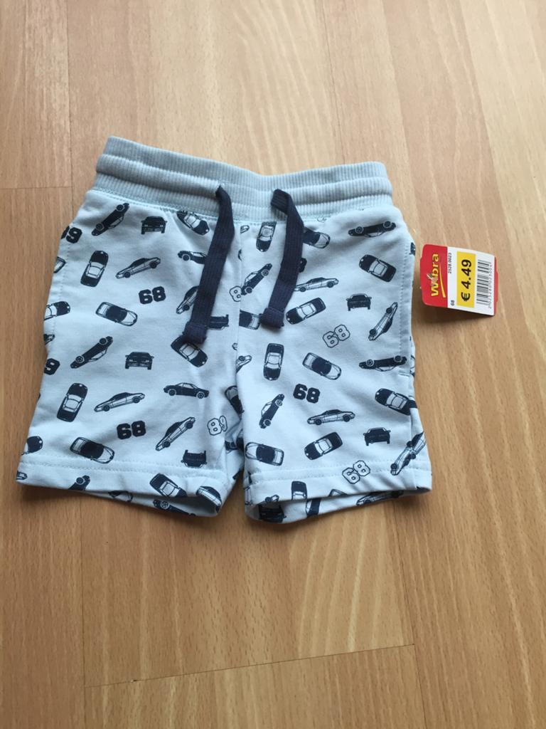 Korte broek boy cars auto jongen maat 68, Kinderen en Baby's, Babykleding | Maat 68, Ophalen of Verzenden, Zo goed als nieuw, Jongetje