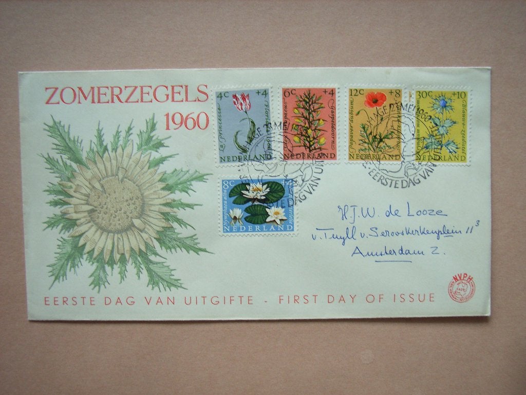 FDc   Nederland FDC E43, Ophalen of Verzenden, Beschreven, Nederland