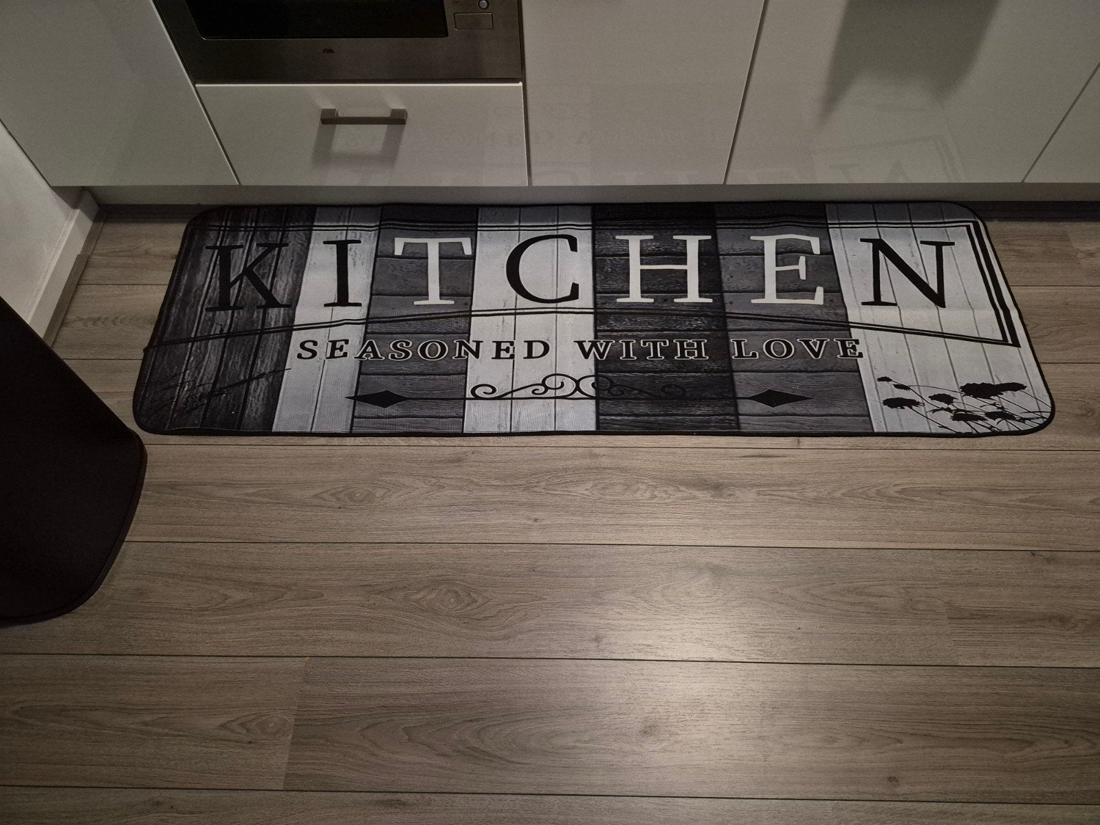 Keukenmat 'Kitchen Seasoned with Love' - Antislip, Ophalen, Vintage, Meerkleurig, Nieuw