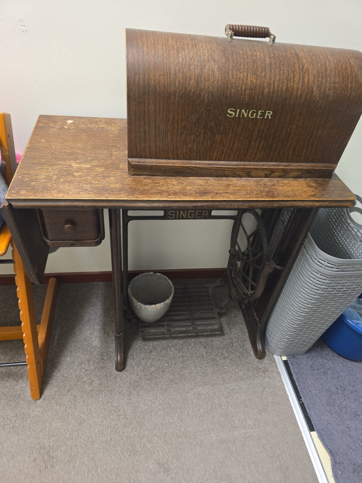 Antieke Singer Naaimachine No. 66 uit 1931 met handleiding, Antiek en Kunst, Ophalen of Verzenden