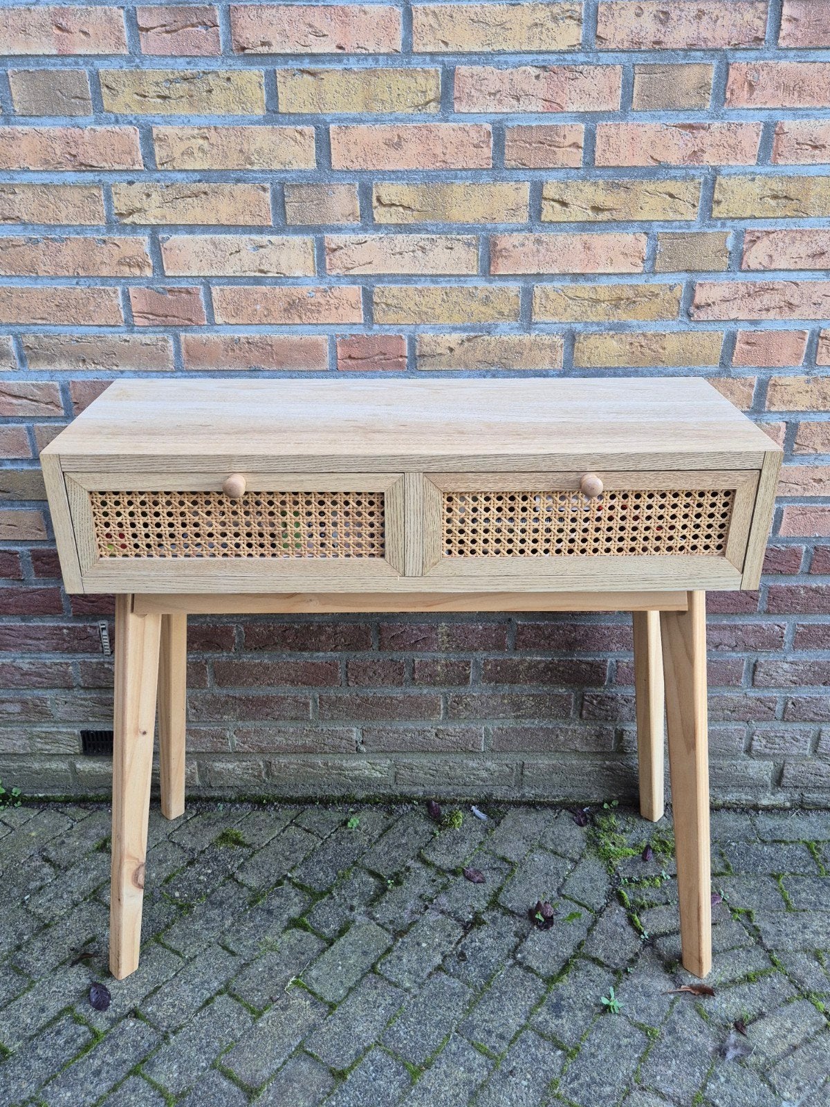 Houten sidetable, Huis en Inrichting, Ophalen, 25 tot 50 cm, Rechthoekig, 100 tot 150 cm
