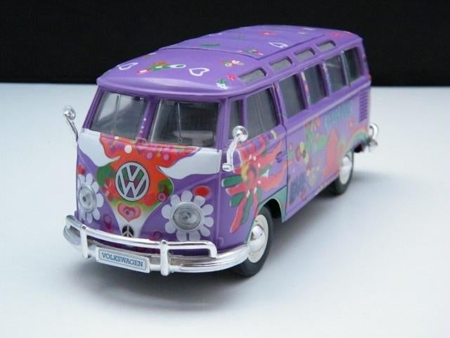 Nieuw modelauto Volkswagen T1 Samba Hippie bus, Maisto, Nieuw, Ophalen of Verzenden, Maisto