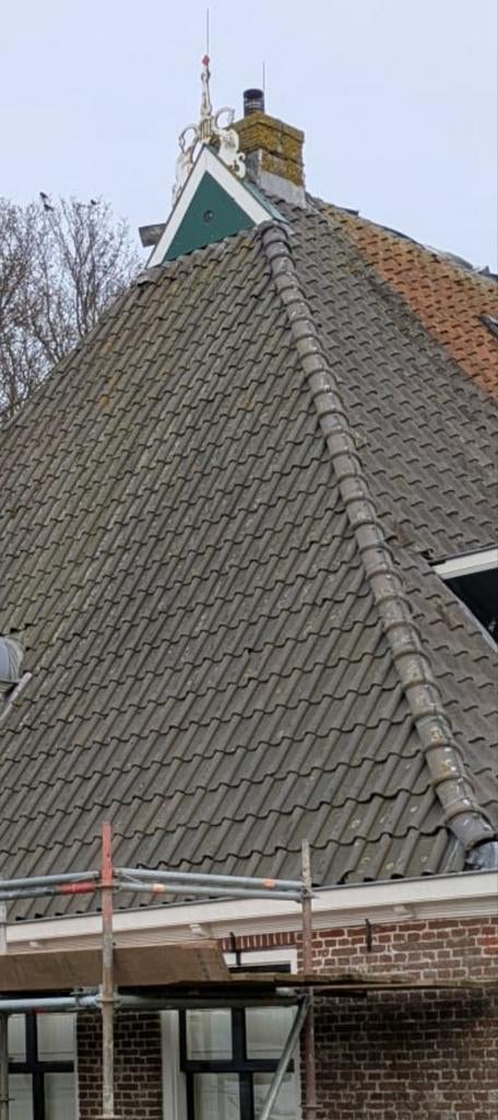 Donkere/zwarte dakpannen – ca. 100 m² – goede staat, Doe-het-zelf en Verbouw, Dakpannen en Dakbedekking, Gebruikt, Dakpannen, Steen of Klei