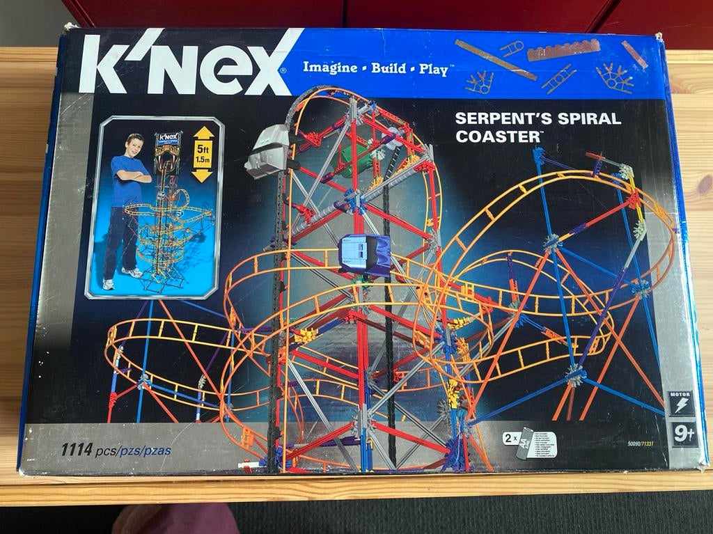 K'nex Serpent's Spiral Coaster, Ophalen of Verzenden, Gebruikt, K'nex