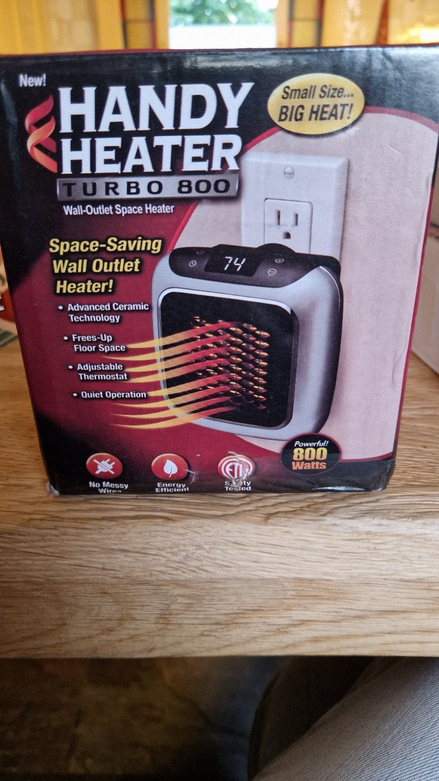 Handy Heater Turbo 800 - Ruimtebesparende Wandkachel, Huis en Inrichting, Ophalen, Nieuw, Elektrisch