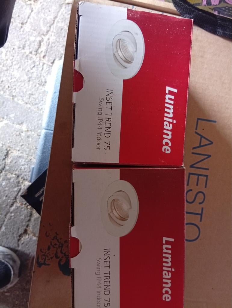 2 Luminance Inbouwspot Inset Trend 75 IP44 Indoor (2 stuks), Metaal of Aluminium, Nieuw, Ophalen of Verzenden, Inbouw