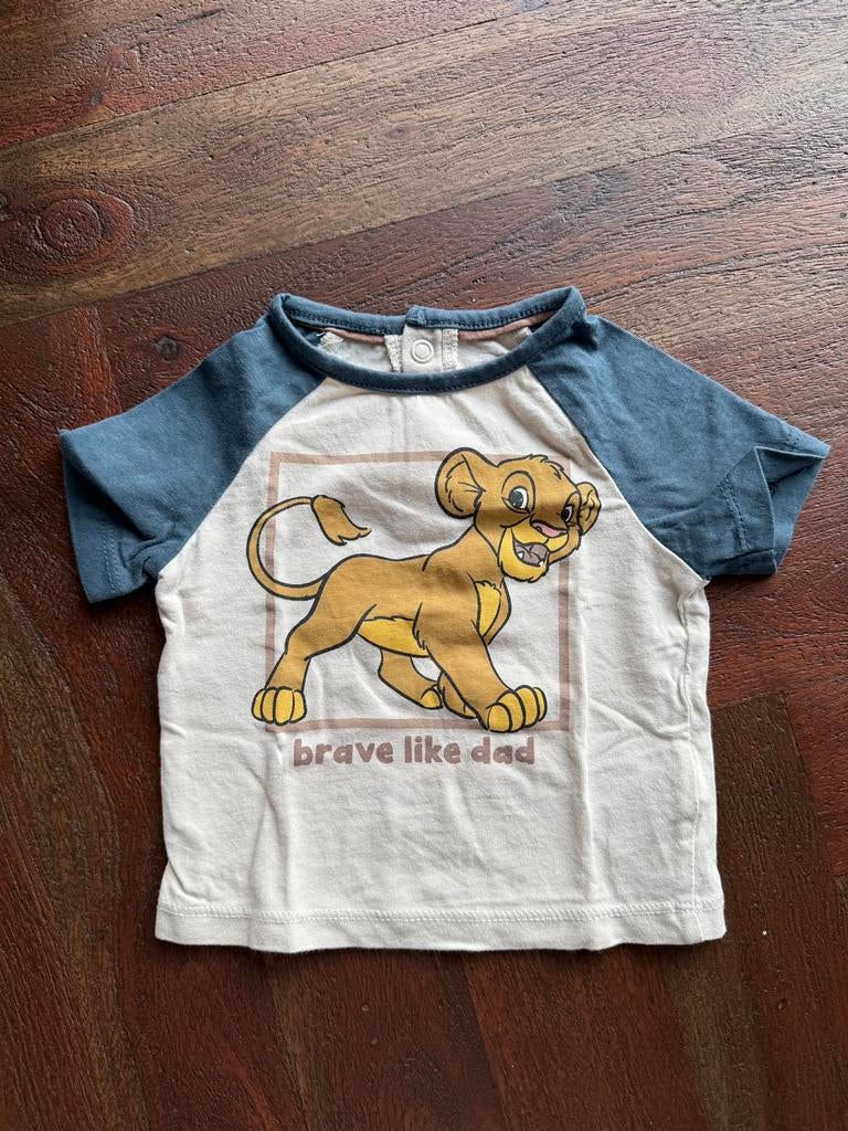 Kion king shirt simba maat 62, Kinderen en Baby's, Babykleding | Maat 62, Ophalen of Verzenden, Zo goed als nieuw, Jongetje, Shirtje of Longsleeve