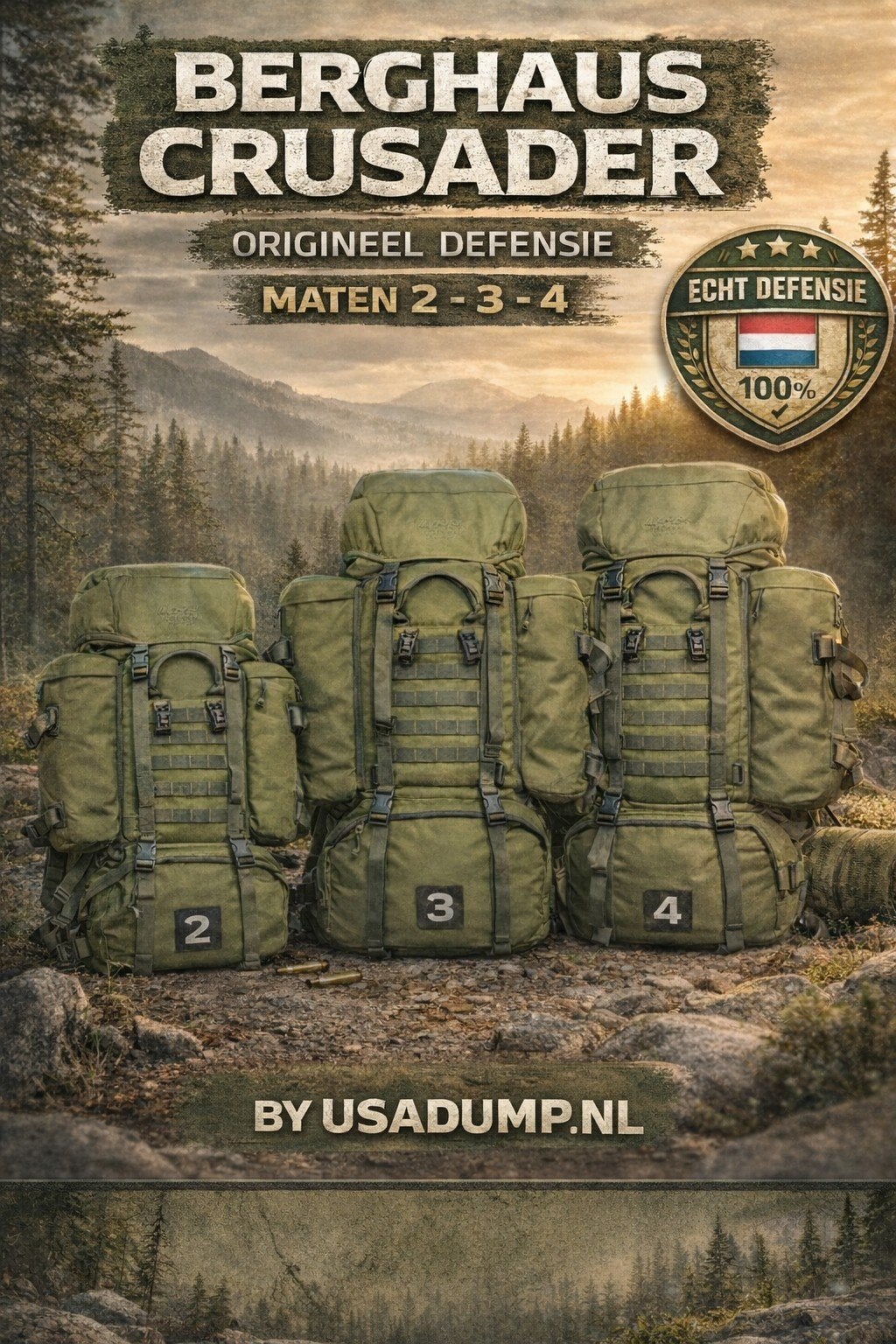Berghaus Crusader Rugzak Maat 4 - Origineel Defensie, Verzamelen, Ophalen of Verzenden