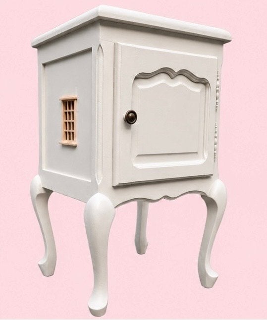 Handgemaakt poppenhuis in oud kastje, Ophalen, Nieuw, Poppenhuis