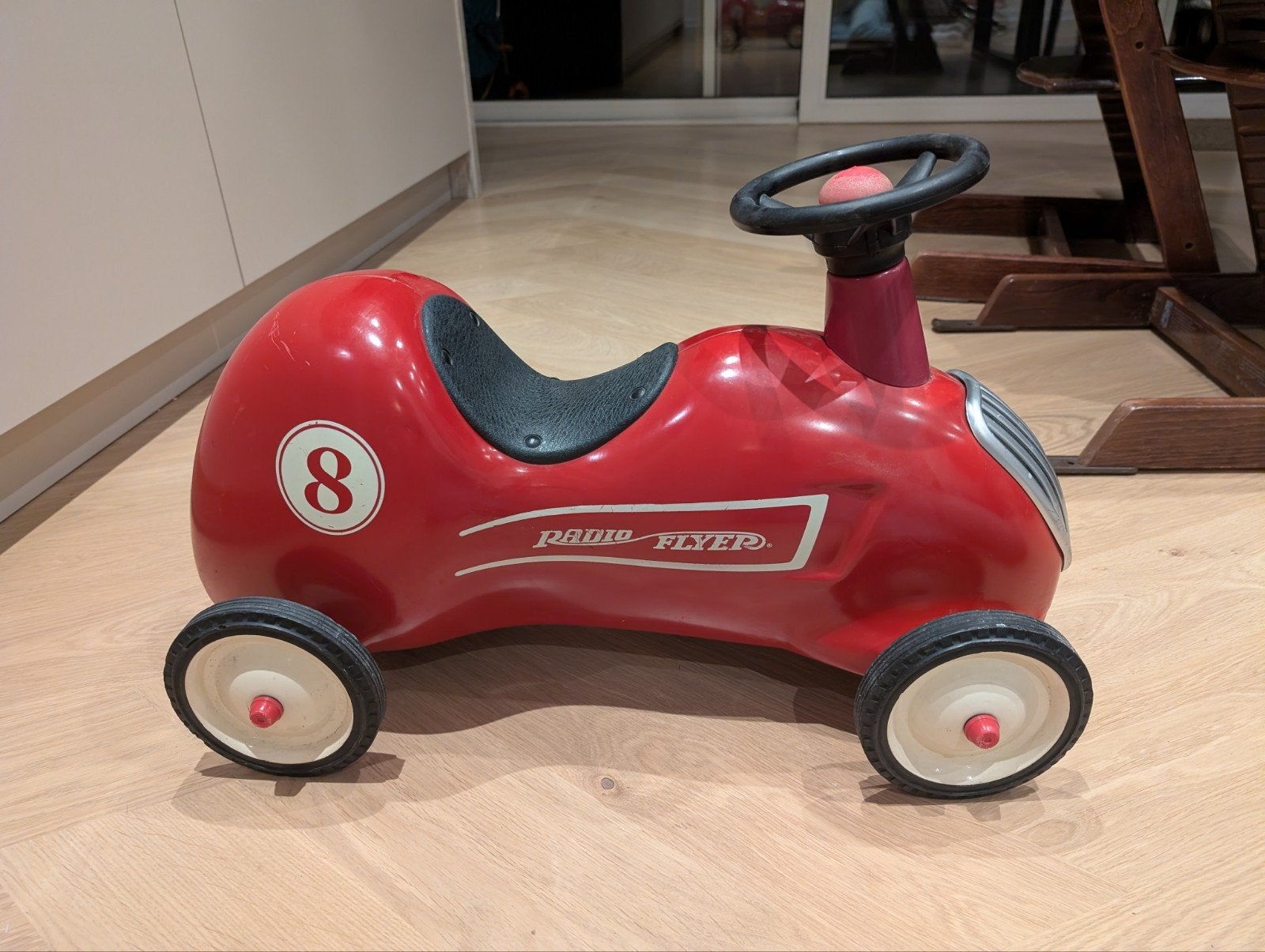 Metalen loopauto retro vintage, Ophalen of Verzenden, Gebruikt