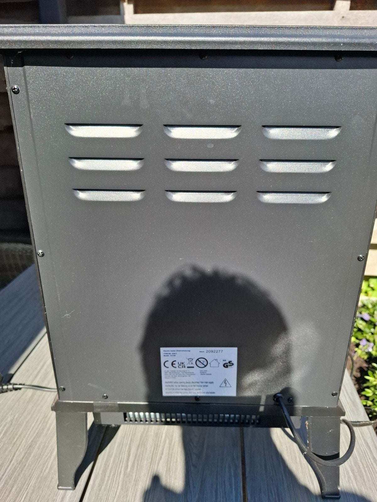 Elektrische kachel met vlameffect - 1000W/2000W, Huis en Inrichting, Kachels, Gebruikt, Overige soorten, Elektrisch, Ophalen of Verzenden