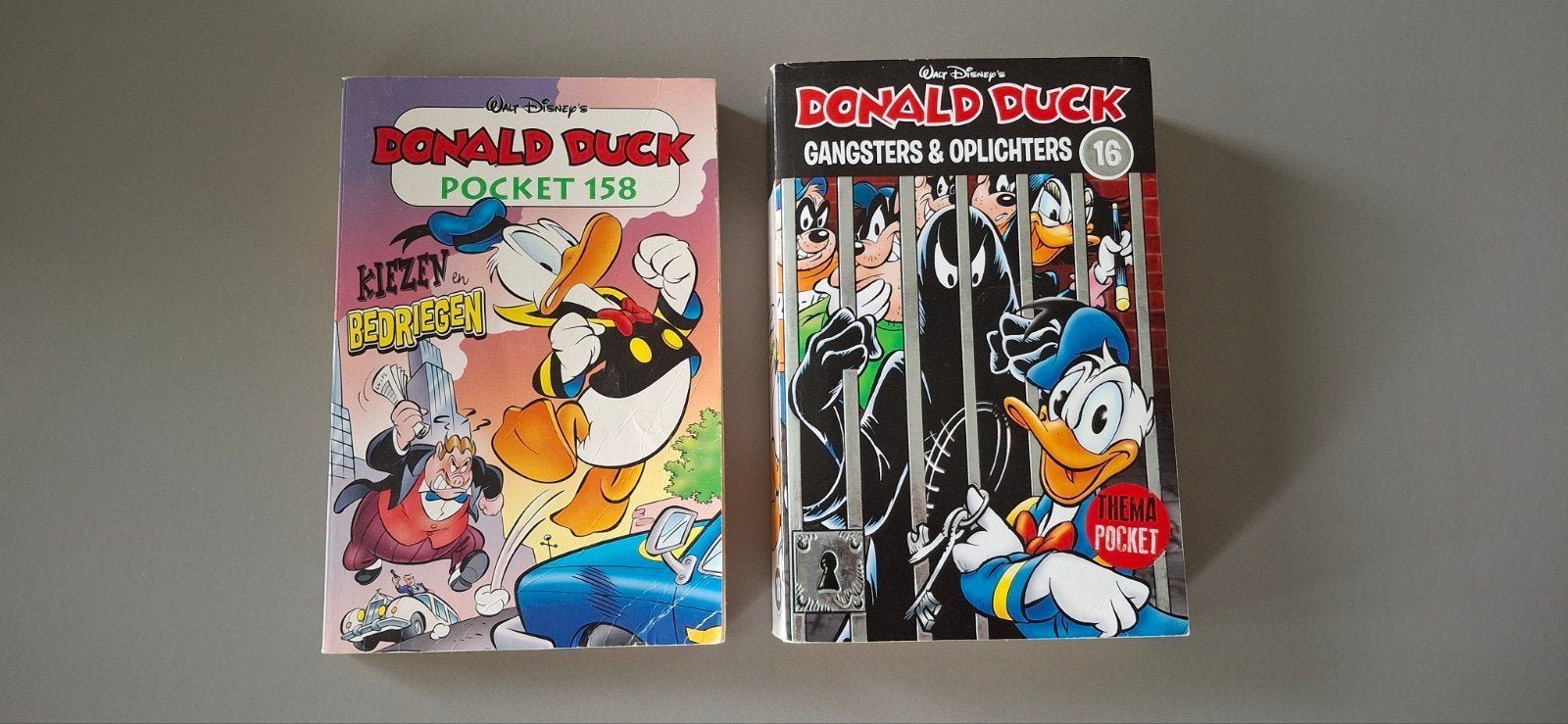 Donald Duck Pockets: Gangsters & Oplichters 16 & Pocket 158, Meerdere stripboeken, Ophalen of Verzenden, Gelezen