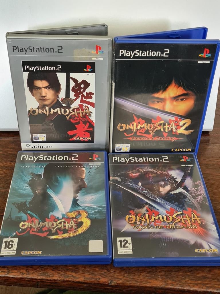 Onimusha PS2 Collectie: Warlord, 2, 3, Dawn of Dreams, Spelcomputers en Games, Games | Sony PlayStation 2, Avontuur en Actie, Vanaf 18 jaar
