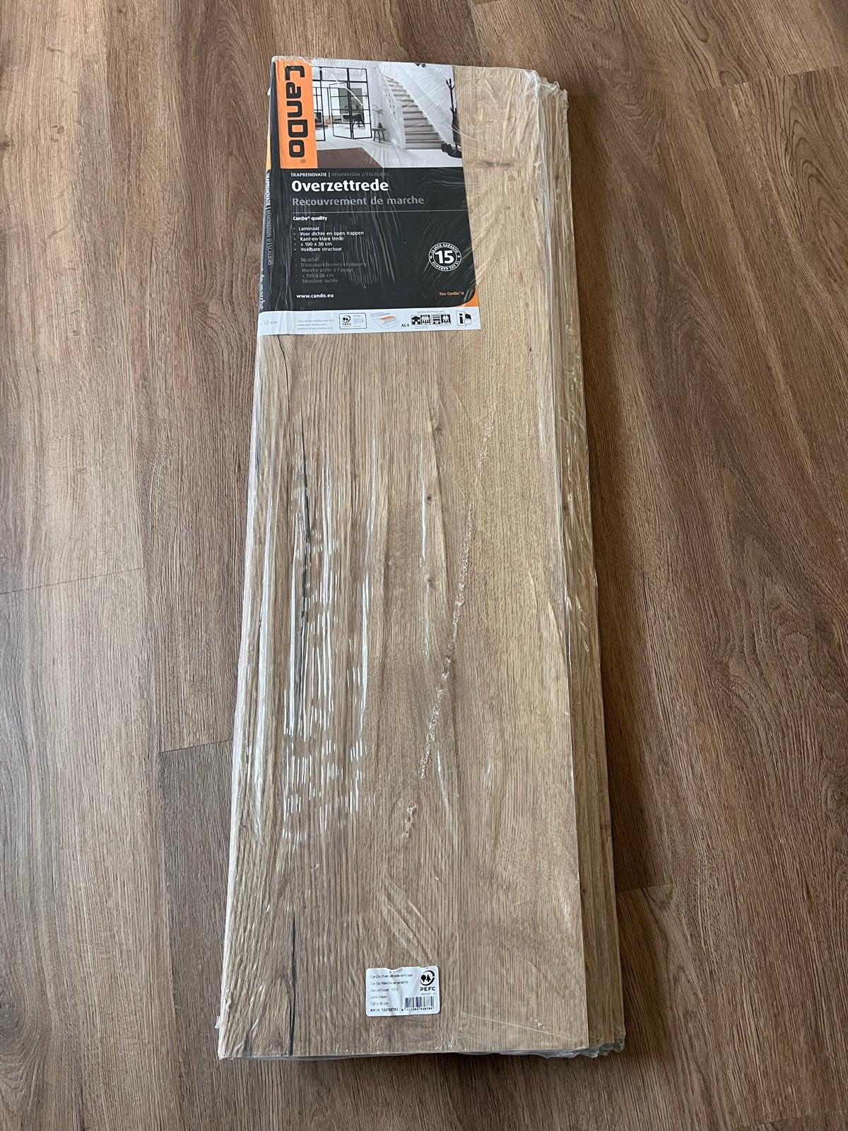 CanDo Overzettrede Laminaat Licht Eiken 100x30cm, Ophalen, Nieuw, Trap, Minder dan 2 meter