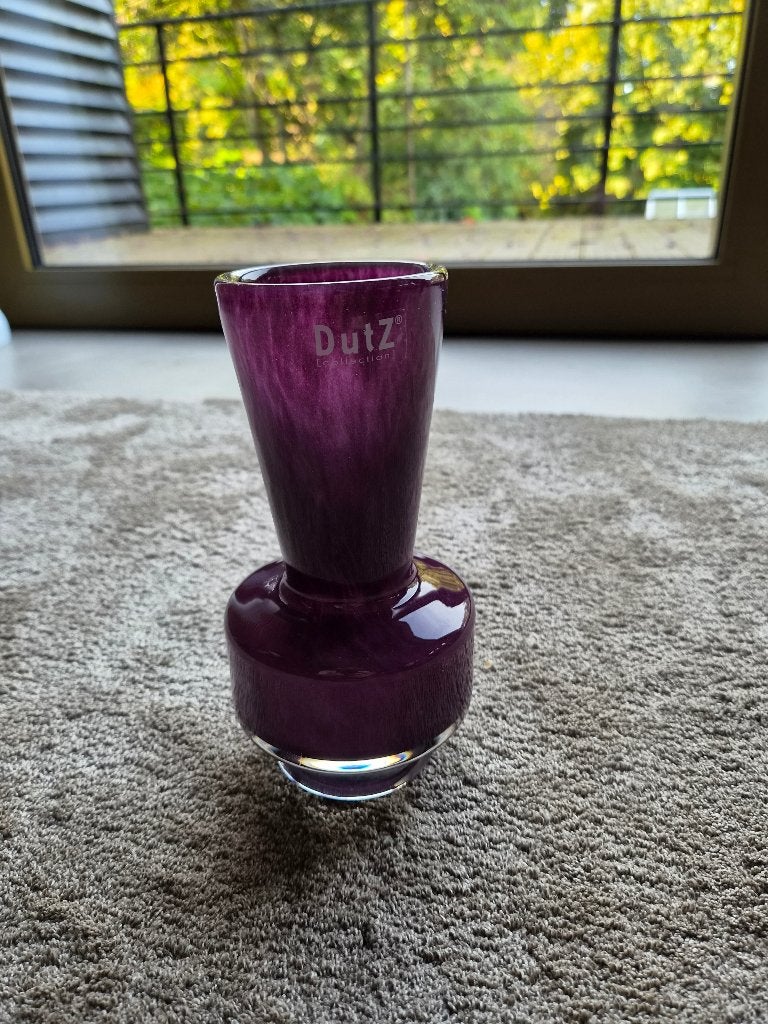 Dutz vaas paars, Ophalen, Nieuw, Paars, Glas