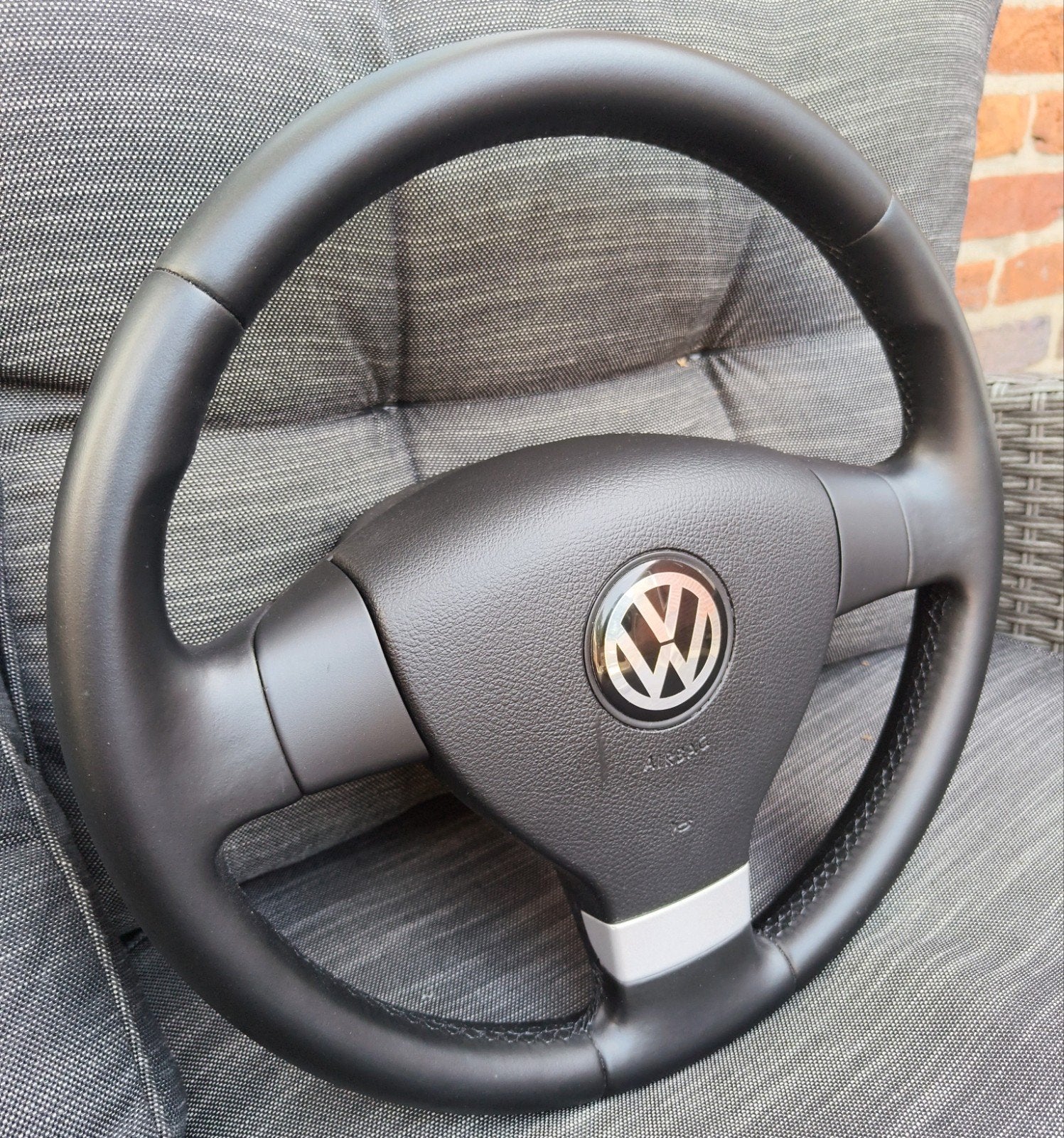 VW Transporter T5 & Caddy lederen sport stuur super netjes, Ophalen of Verzenden, Volkswagen