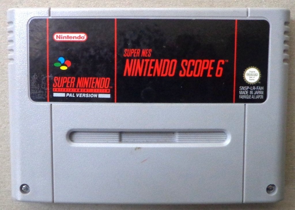 Scope 6 voor de Europese Super Nintendo, Spelcomputers en Games, Gebruikt, 1 speler, Racen en Vliegen, Ophalen of Verzenden
