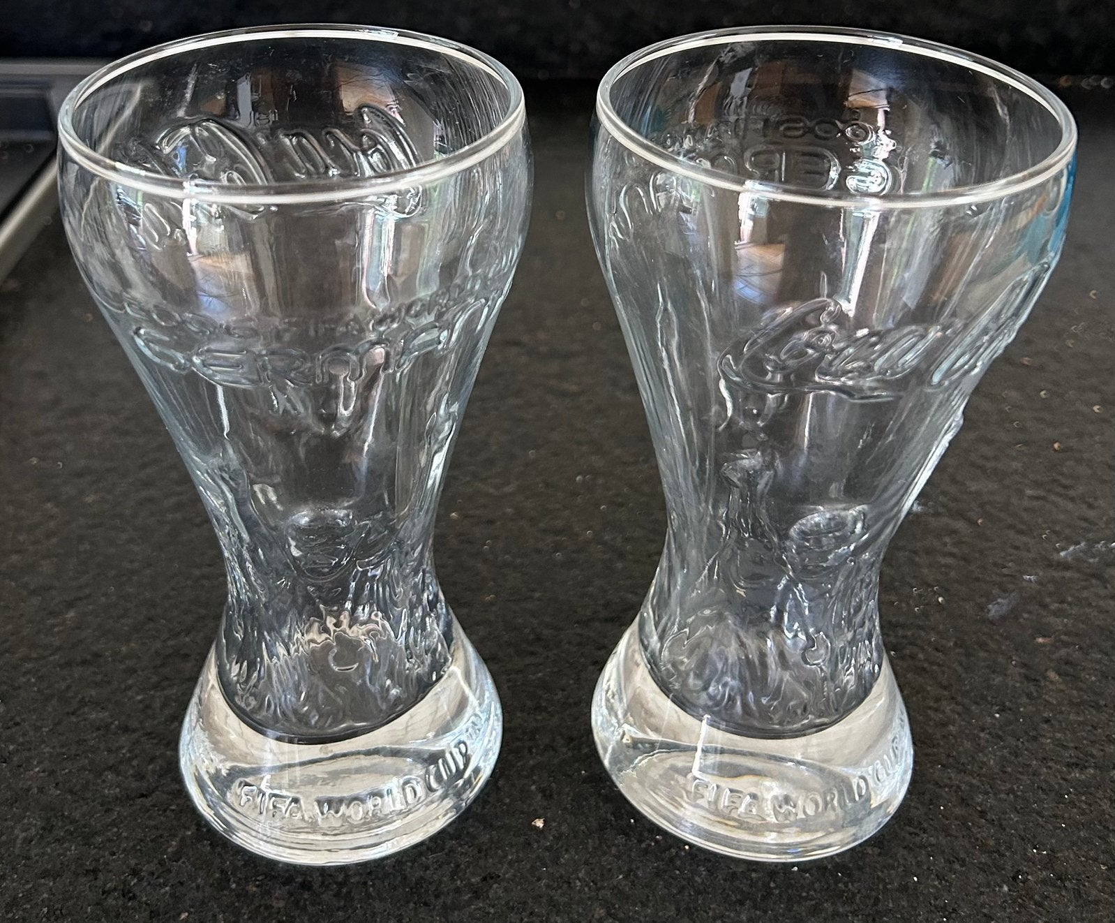 WK voetbal 2006 2 originele Coca Cola glazen, Ophalen of Verzenden, Nieuw, Frisdrankglas
