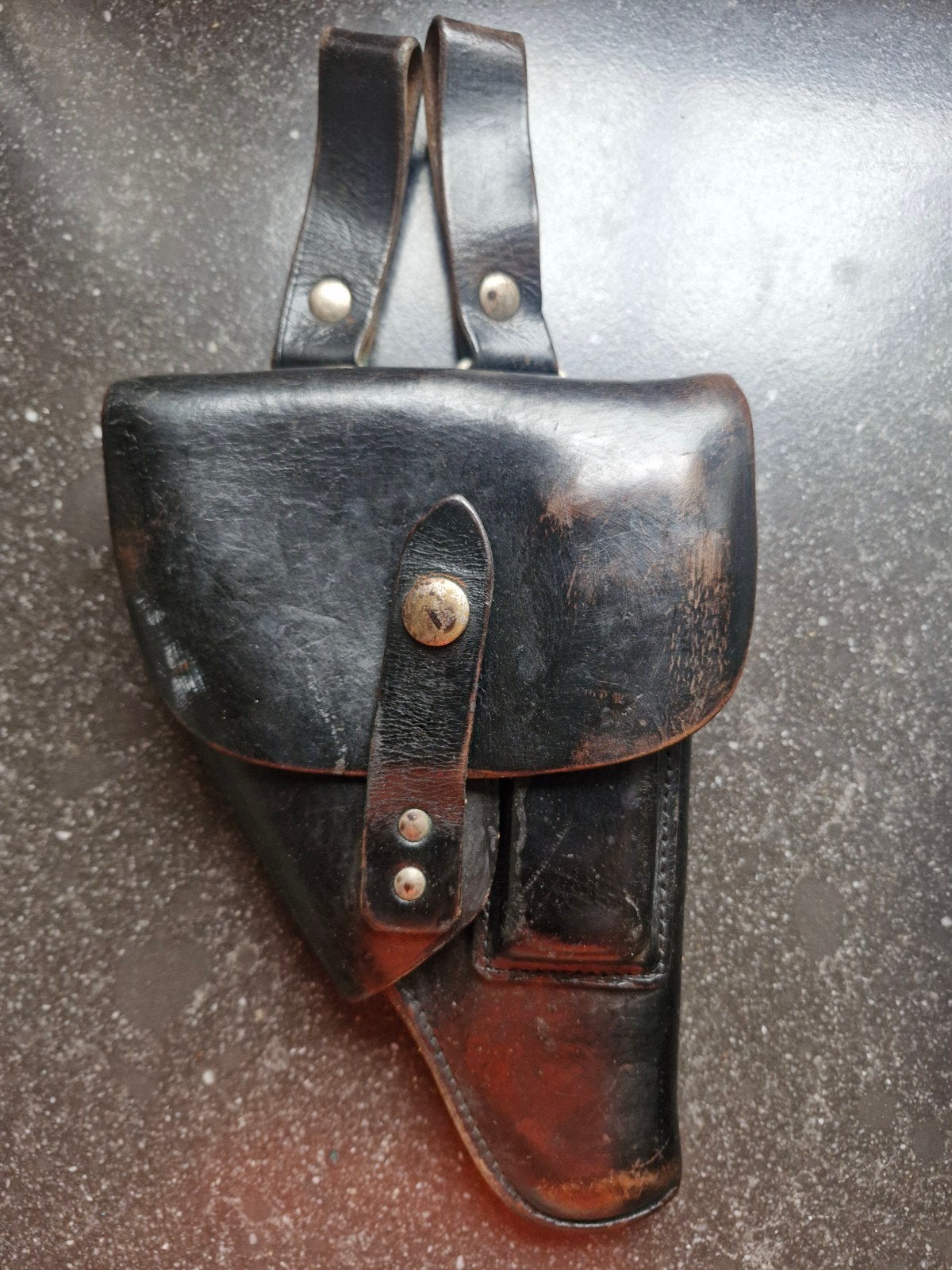 FN Model 1910 Holster België (jaren '20-'45) met stempel, Ophalen of Verzenden, Overige gebieden