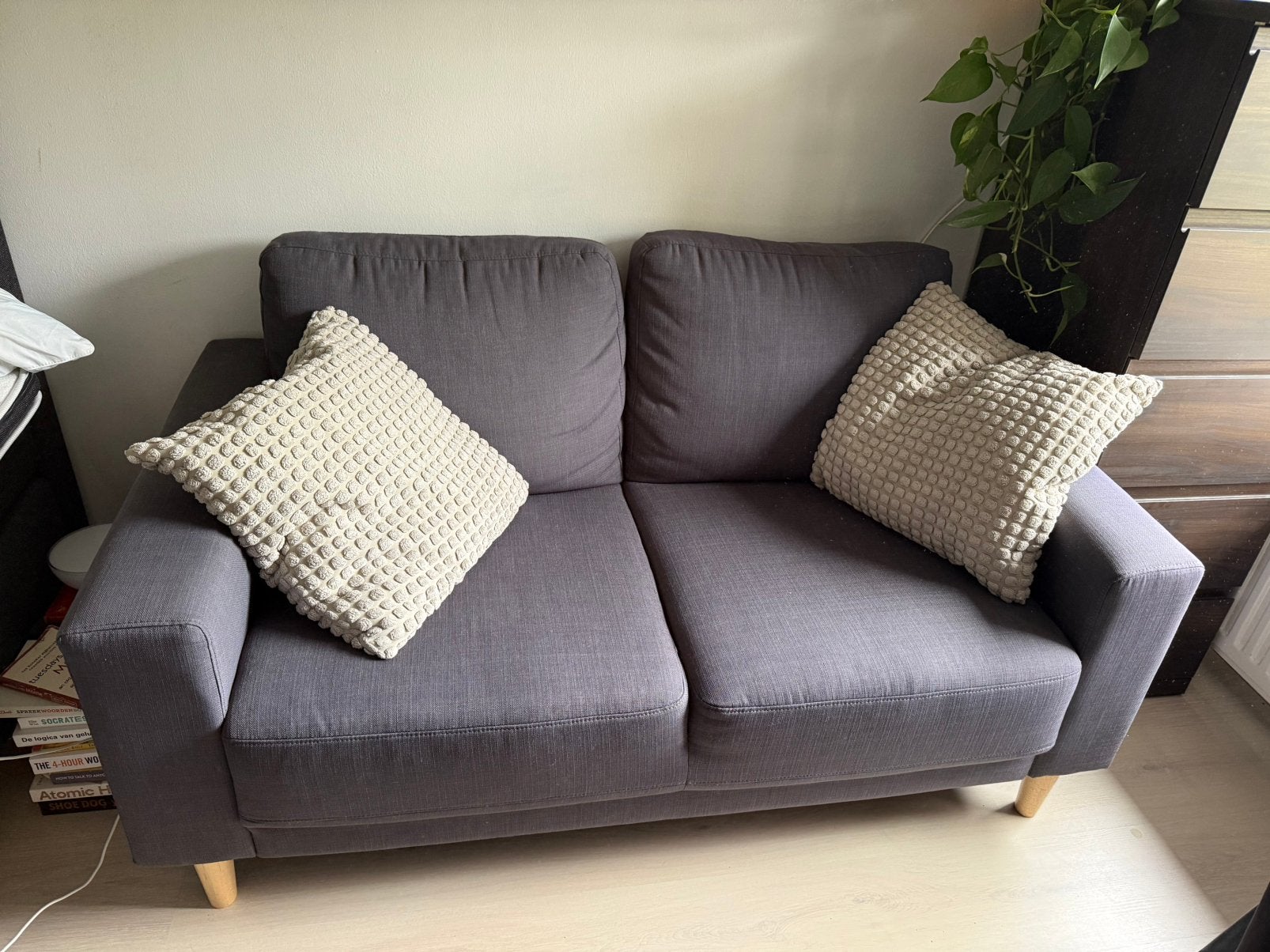 2-zitsbank, Ophalen, Gebruikt, Tweepersoons, 75 tot 100 cm