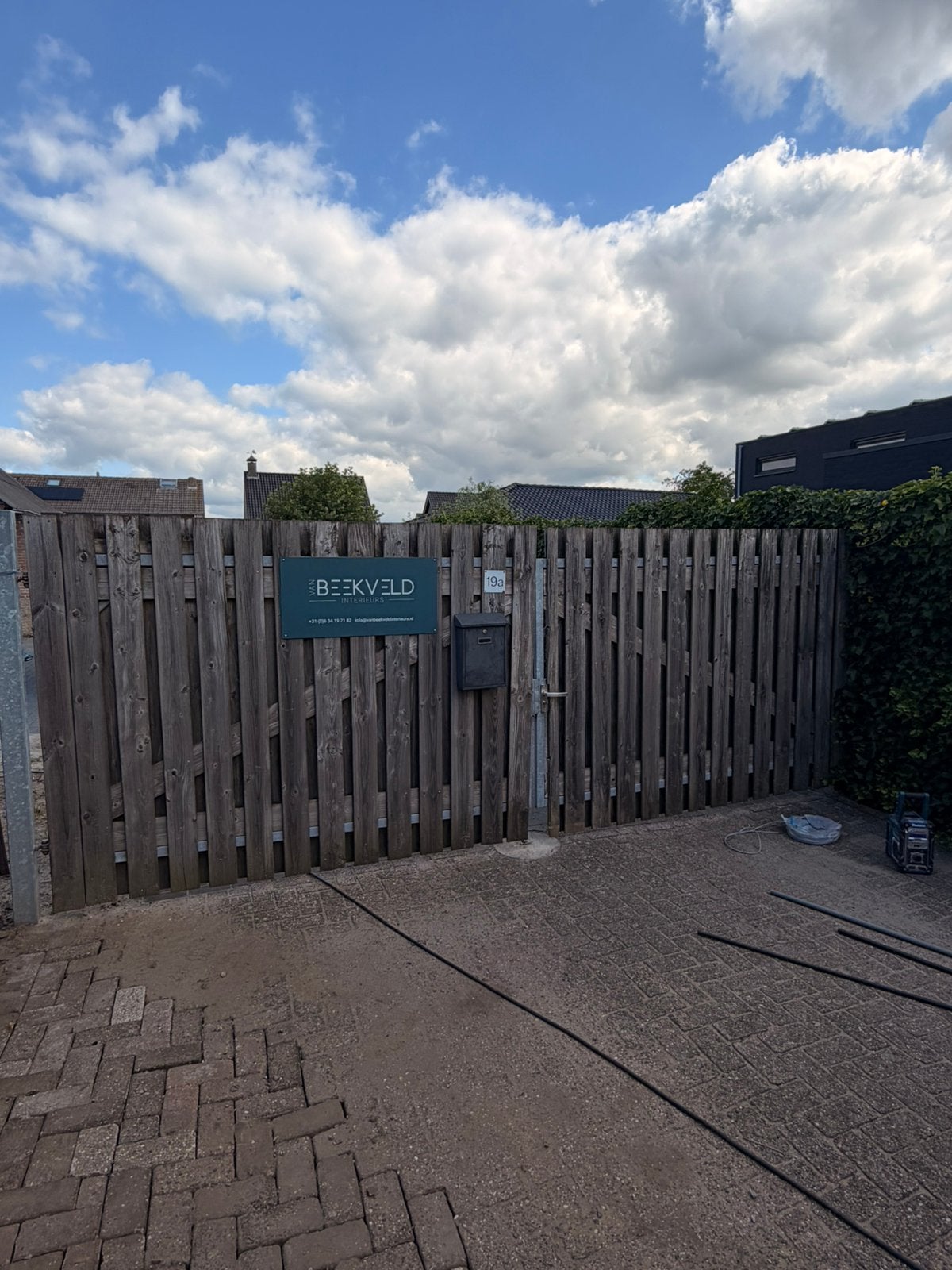 Poort, Tuin en Terras, Ophalen, Minder dan 3 meter, Hout, 1 tot 2 meter