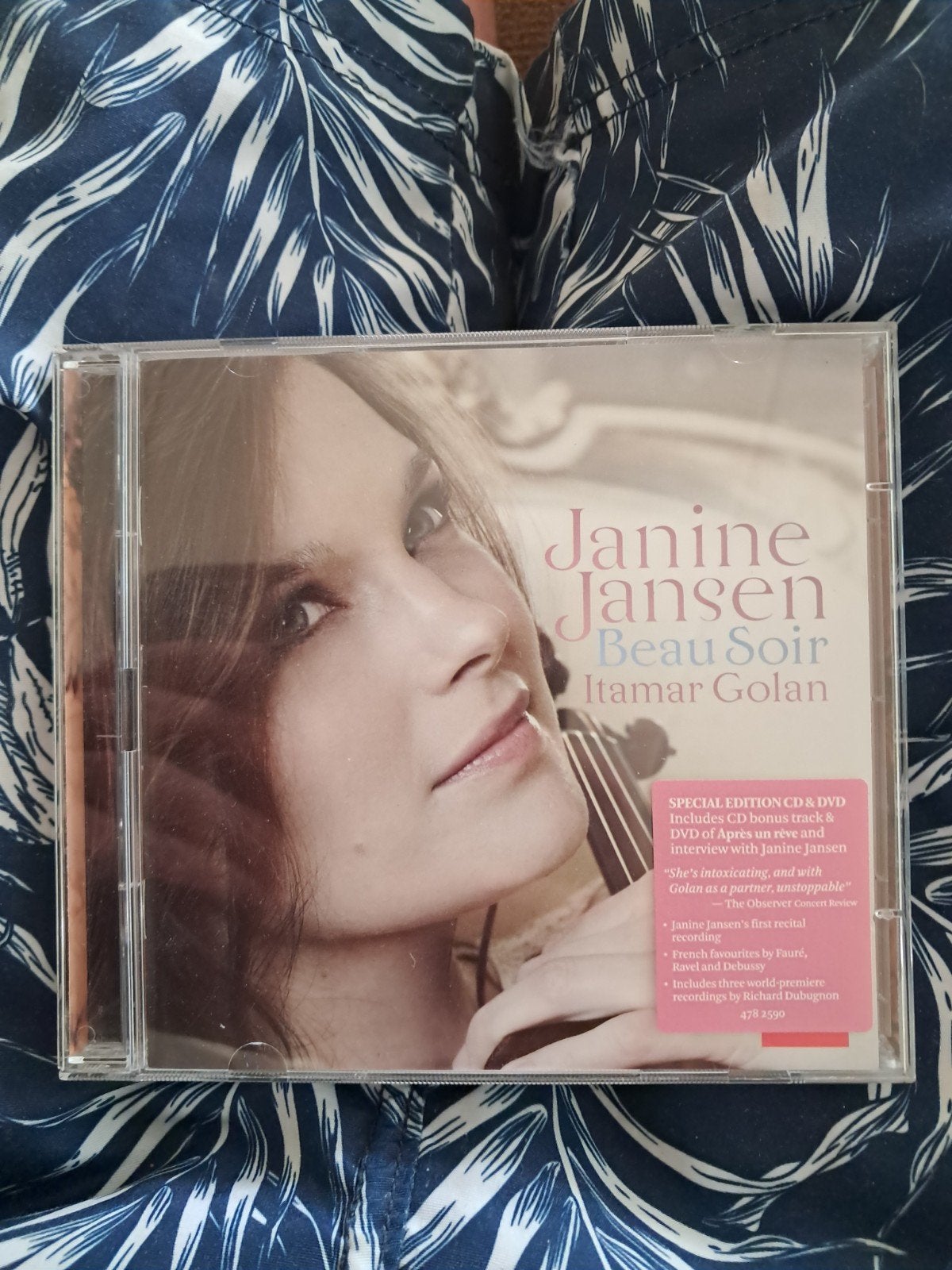 Janine jansen: beau soir. Itamar golan (spec. ed.: cd&dvd), Verzenden, Modernisme tot heden, Zo goed als nieuw