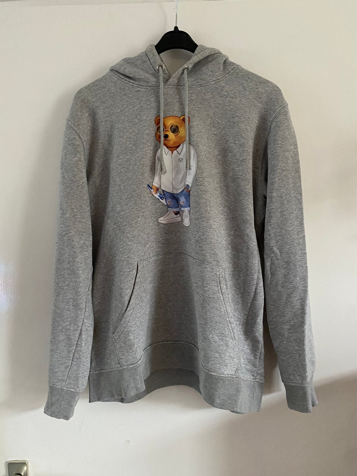 Baron Filou hoodie in maat M trui beertje, Kleding | Heren, Ophalen of Verzenden, Zo goed als nieuw, Maat 48/50 (M), Grijs