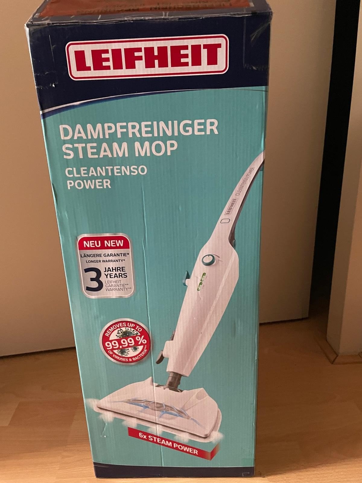 Leifheit CleanTenso Power Stoomreiniger - Zo goed als nieuw, Witgoed en Apparatuur, Stofzuigers, Ophalen, Overige merken, Geschikt voor harde vloeren