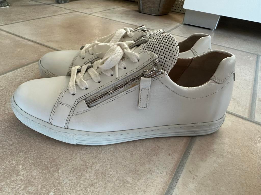 Gabor Witte Sneakers met Rits maat 5 G, Wit, Ophalen of Verzenden, Sneakers of Gympen, Zo goed als nieuw
