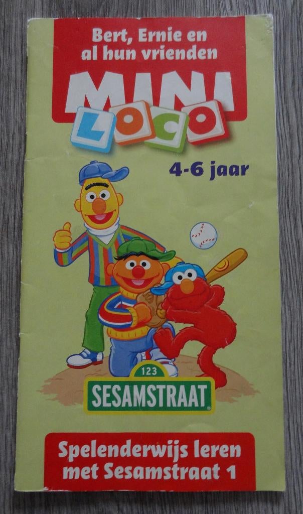 Mini loco boekje sesamstraat, spelenderwijs leren, Kinderen en Baby's, Ophalen of Verzenden, Zo goed als nieuw