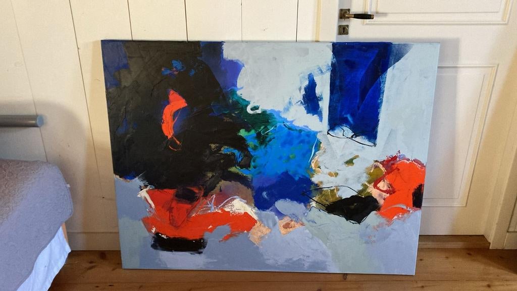 Abstract Schilderij Henk van Vessem - 130x100cm, Ophalen