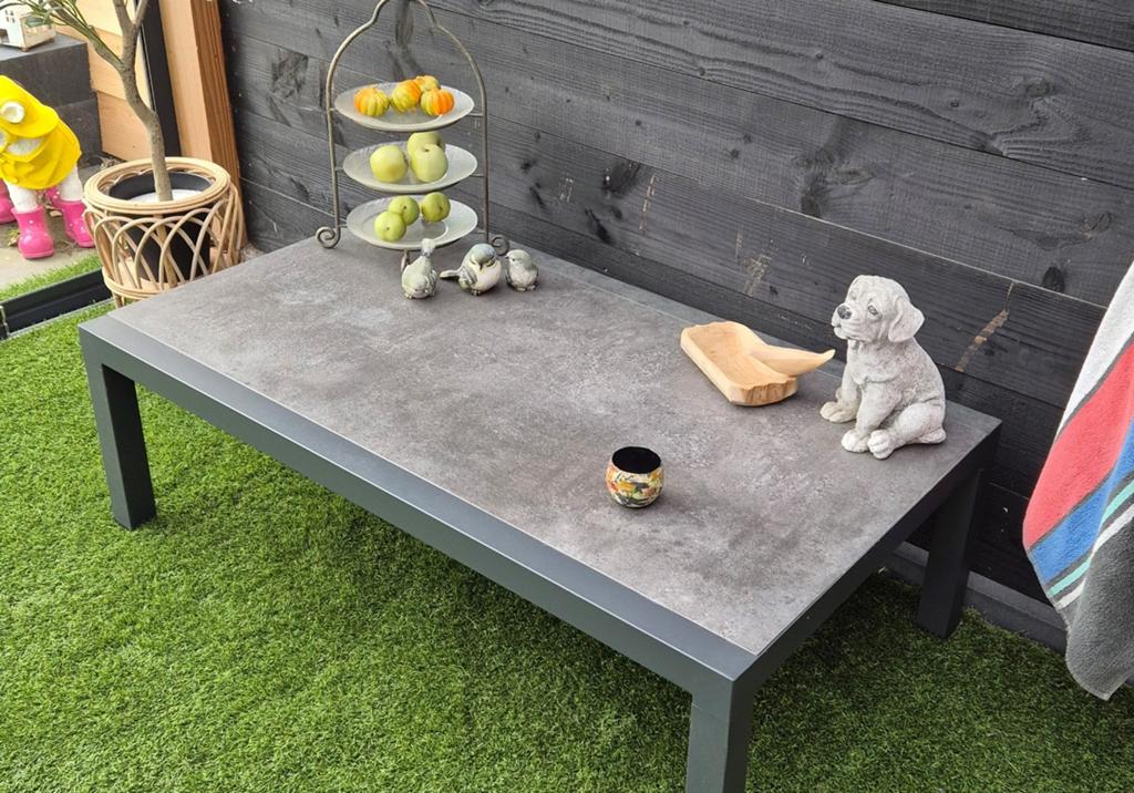 Salontafel, Tuin en Terras, Tuintafels, Ophalen of Verzenden, Rechthoekig, Aluminium