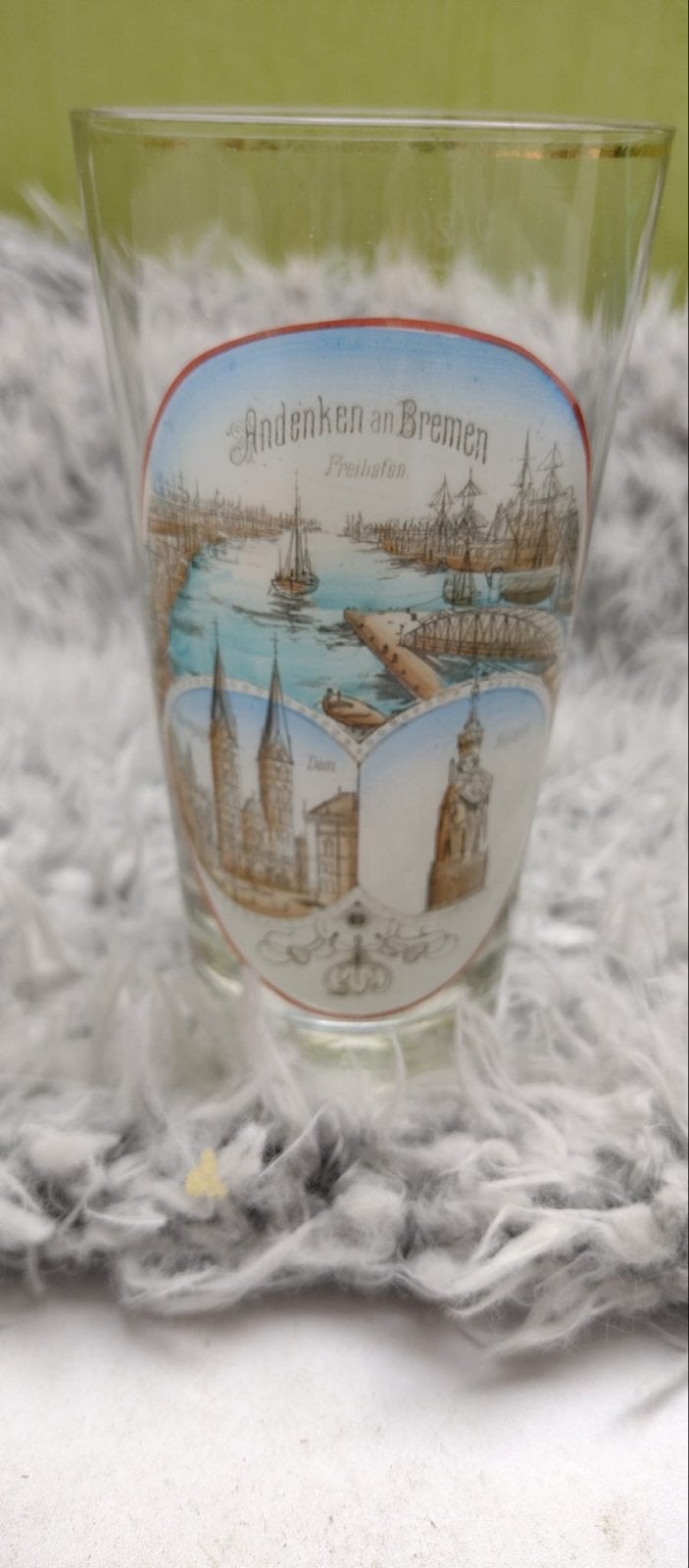 Jubileum verzamel glas uit Bremen uit 1880, Ophalen