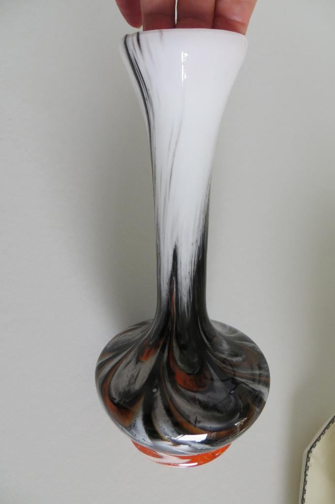 Vaas van Opaline florence, Pop art Carlo Moretti, Murano, Ophalen of Verzenden