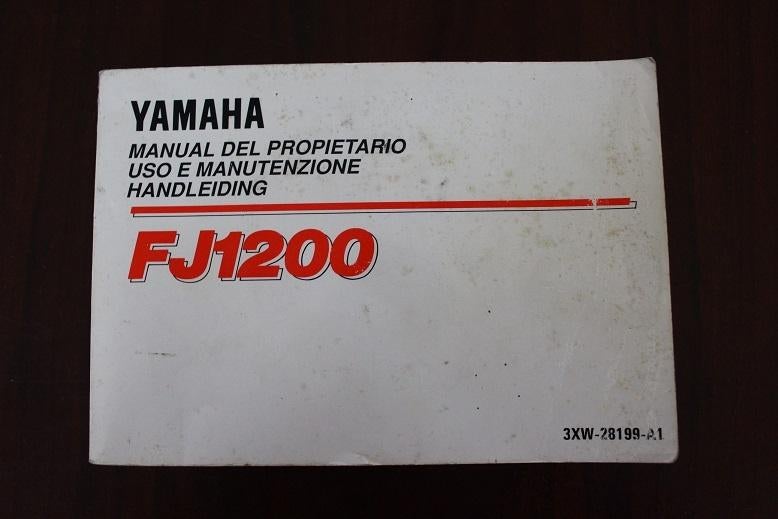 Yamaha FJ1200 1991 motorfiets handleiding owner's manual, Motoren, Handleidingen en Instructieboekjes, Ophalen of Verzenden, Yamaha