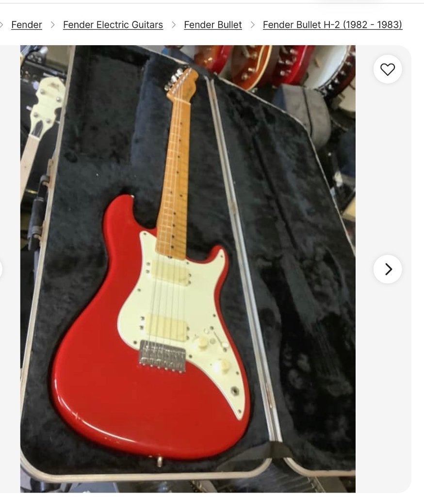GEZOCHT: Fender Bullet HH 1981 of 1982, Ophalen, Zo goed als nieuw, Solid body, Fender