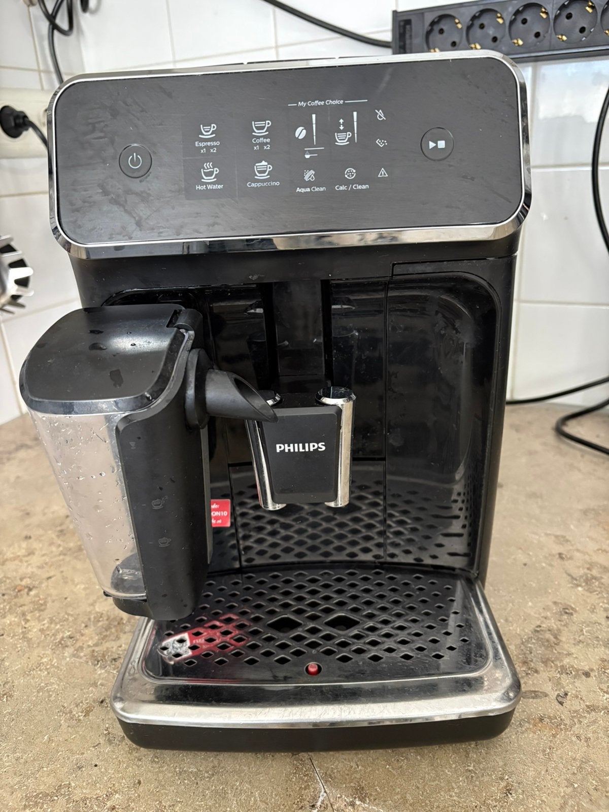 Koffieautomaat Philips type  EP2231 melkschuimer defect, Ophalen, Afneembaar waterreservoir, Gebruikt, Koffiemachine