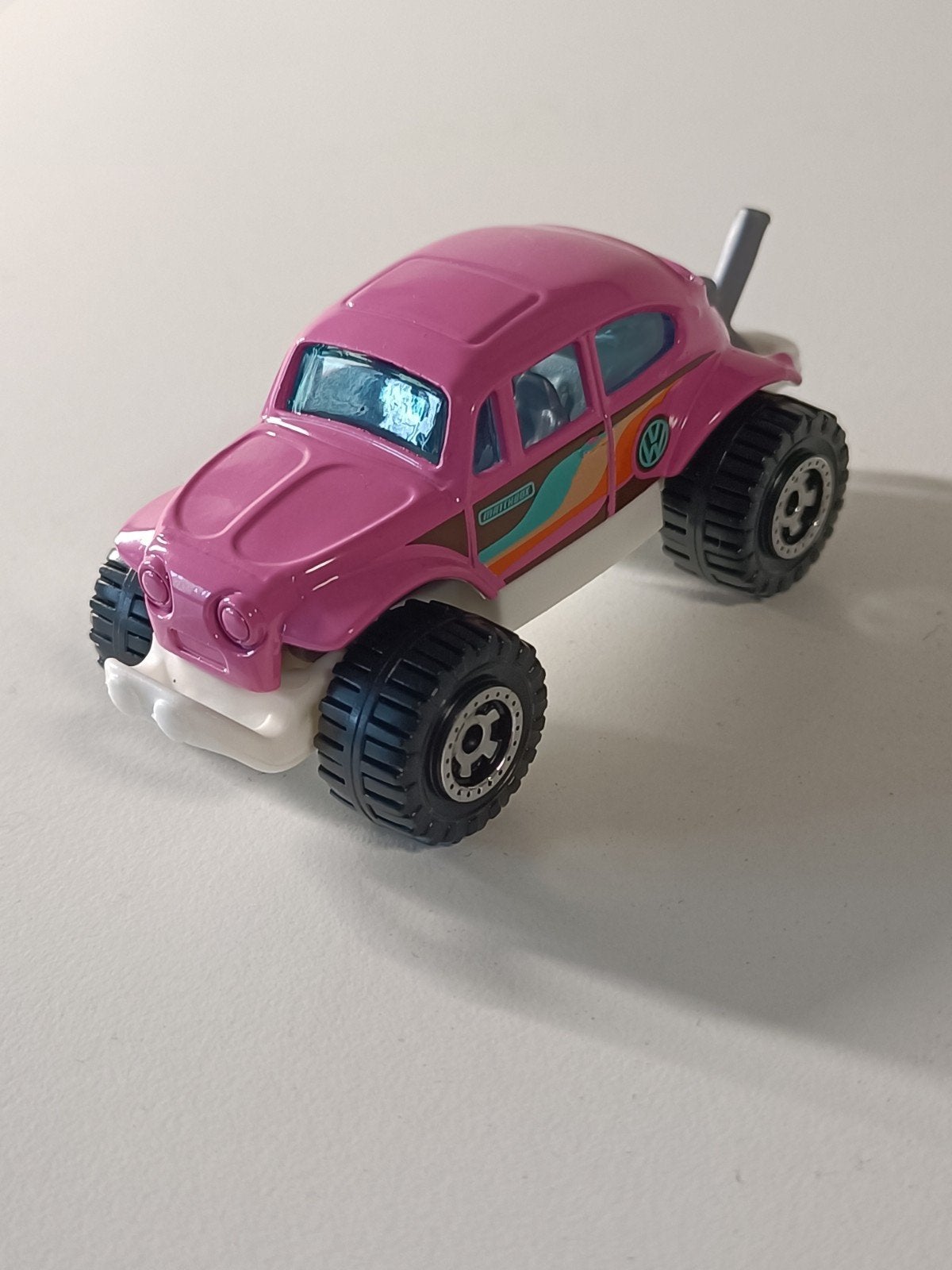 Matchbox Roze VW Kever Baja Bug Speelgoedauto, Ophalen of Verzenden, Zo goed als nieuw, Auto