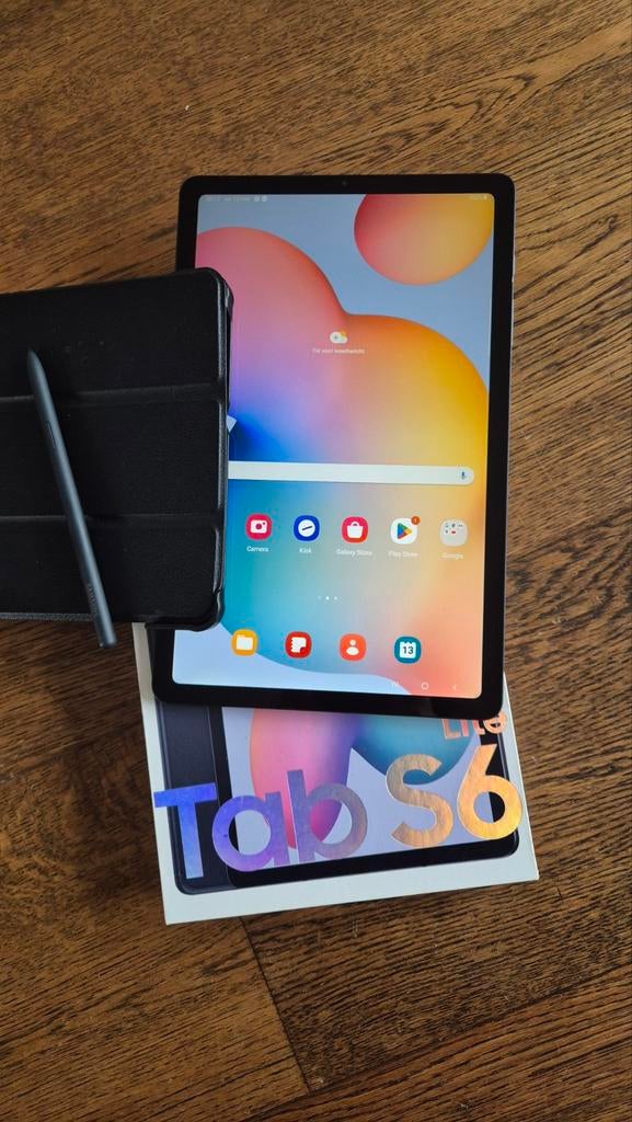 Samsung Galaxy Tab S6 Lite 64GB + S Pen + Hoes, Computers en Software, Android Tablets, Zo goed als nieuw, 10 inch, 64 GB, Uitbreidbaar geheugen