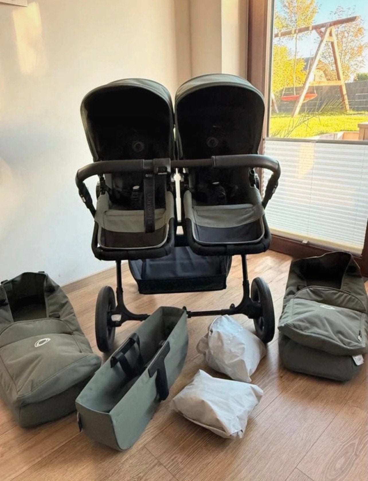 Bugaboo donkey 5 Tweelingwagen Zo goed als nieuw Compleet, Ophalen of Verzenden, Zo goed als nieuw, Bugaboo