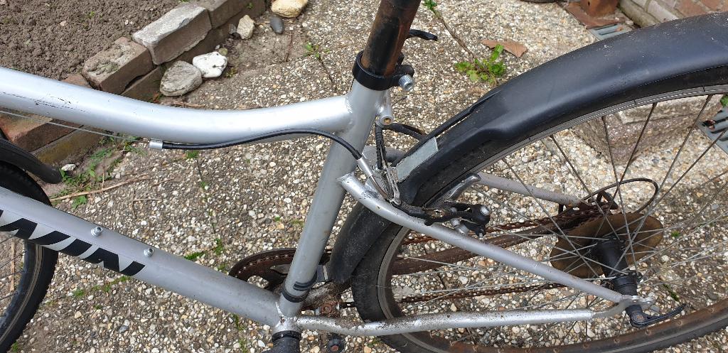 Fiets, Fietsen en Brommers, Fietsen | Dames | Damesfietsen, Versnellingen, Schijfrem, Ophalen, Overige merken