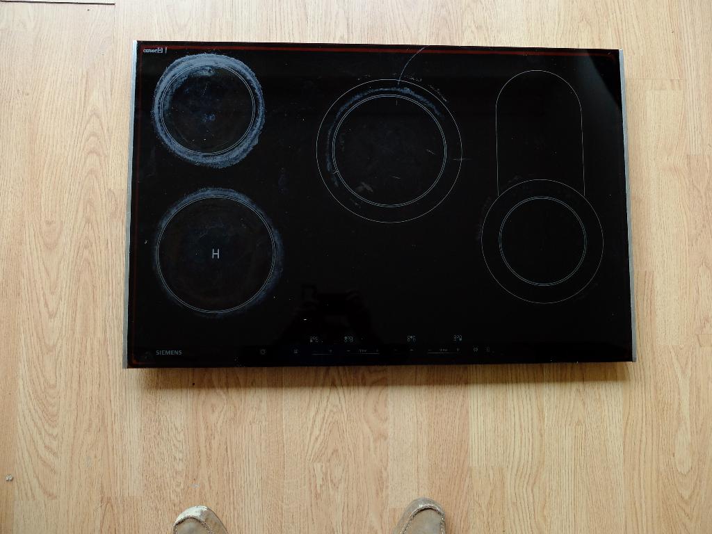 Keramische kookplaat Siemens 80cm., Witgoed en Apparatuur, Kookplaten, Ophalen, Gebruikt, Keramisch, Inbouw