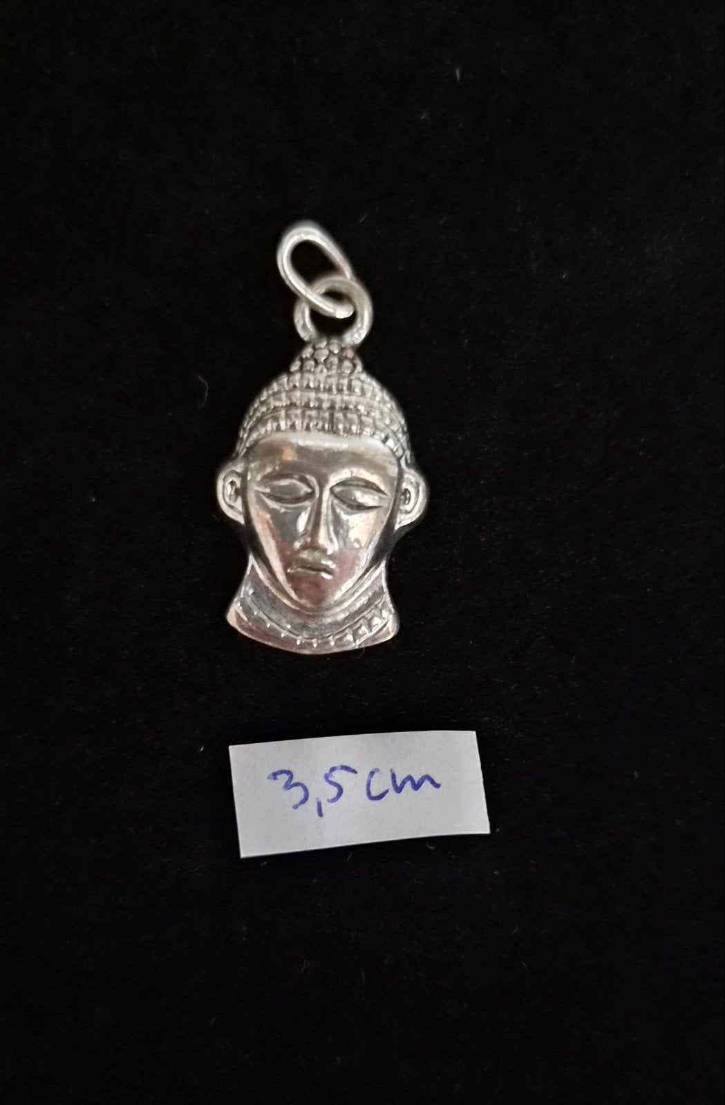 Stoere Boeddha kettinghanger - 3,5 cm, Ophalen of Verzenden, Nieuw, Zilver