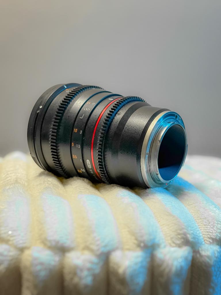 Samyang 50mm T1.5 VDSLR Cine Lens (Sony E-mount), Ophalen, Zo goed als nieuw, Standaardlens