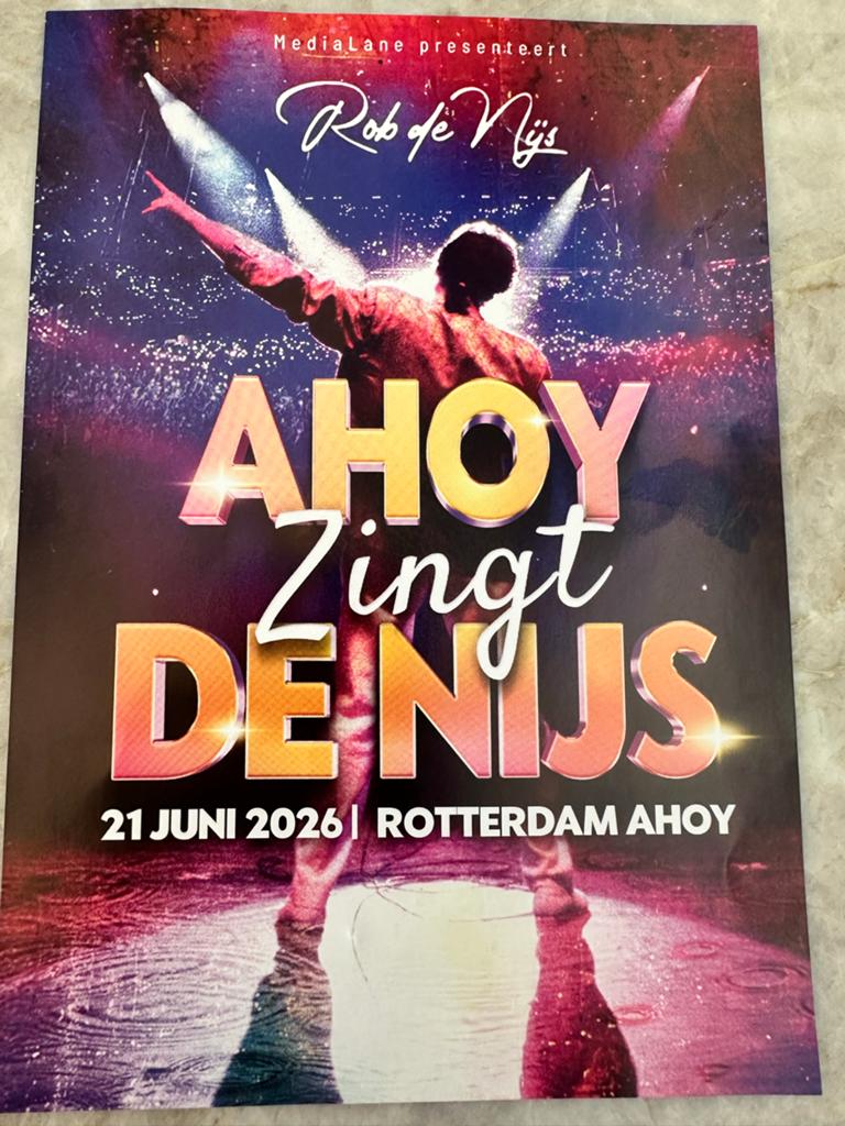 Ahoy Zingt De Nijs twee tickets 21-06 Ahoy, Tickets en Kaartjes, Concerten | Pop, Twee personen