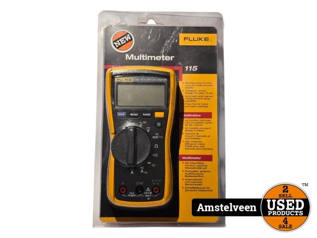 Fluke 115 EUR True-RMS Multimeter - AC/DC 600V | Nieuw